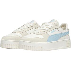 NWB PUMA Womens Carina Street Sneaker, Ivory/Sky Blue